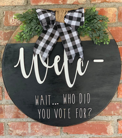 Welc- Wait, Who’d you vote for? Door Round