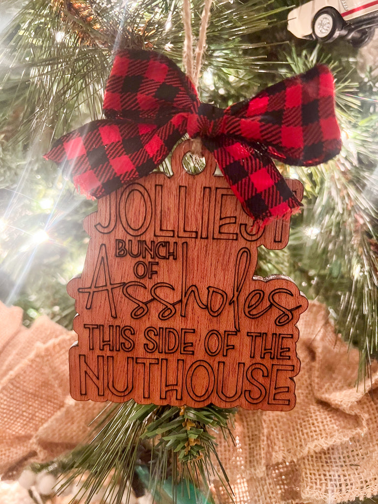 Jolliest Assholes Christmas Ornament